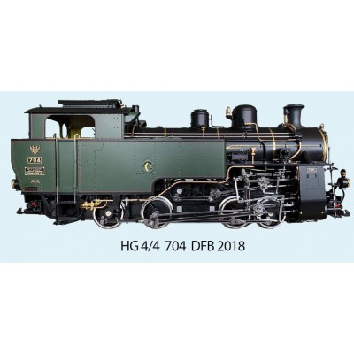HG 4/4 DFB 704 Zahnrad-Dampflokomotive